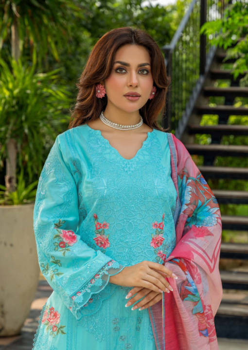 Mahi-4 D5 | 014 | Pakistani Ladies Lawn Embroidered Shalwar Kameez Suit with Printed Dupatta.  Womenswear Asian Clothes Salwar Outfit
