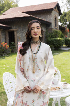 Heera 045 Cotton Embroidered Readymade Farshi Shalwar Kameez Suit with Digital Print Lawn Dupatta for Women's Fashion Asian Salwar Clothes Womenswear Outfit