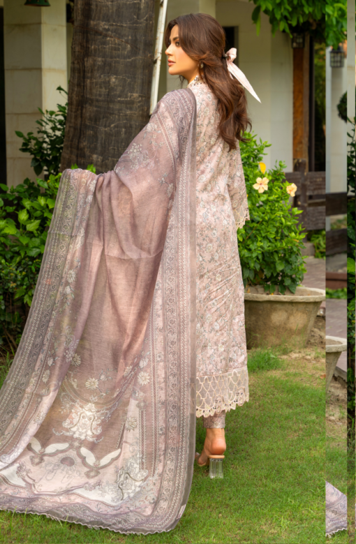 Zymal-V5 D4 021 Lawn Frock Ladies Pakistani Readymade Shalwar Kameez Suit with Printed Dupatta in Elegant Design Womenswear Salwar Clothes Asian - Image 4